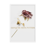 conquer from within quotes wall art