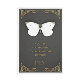 BUTTERFLY INSPIRATIONAL QUOTES WALL ART