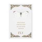 BUTTERFLY INSPIRATIONAL QUOTES WALL ART