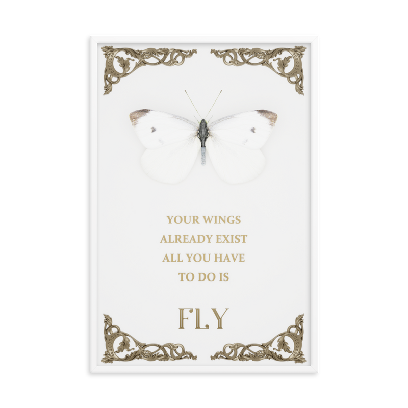 BUTTERFLY INSPIRATIONAL QUOTES WALL ART