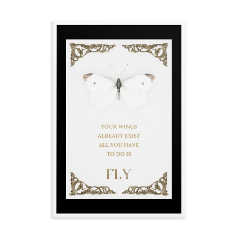 BUTTERFLY INSPIRATIONAL QUOTES WALL ART