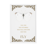 BUTTERFLY INSPIRATIONAL QUOTES WALL ART