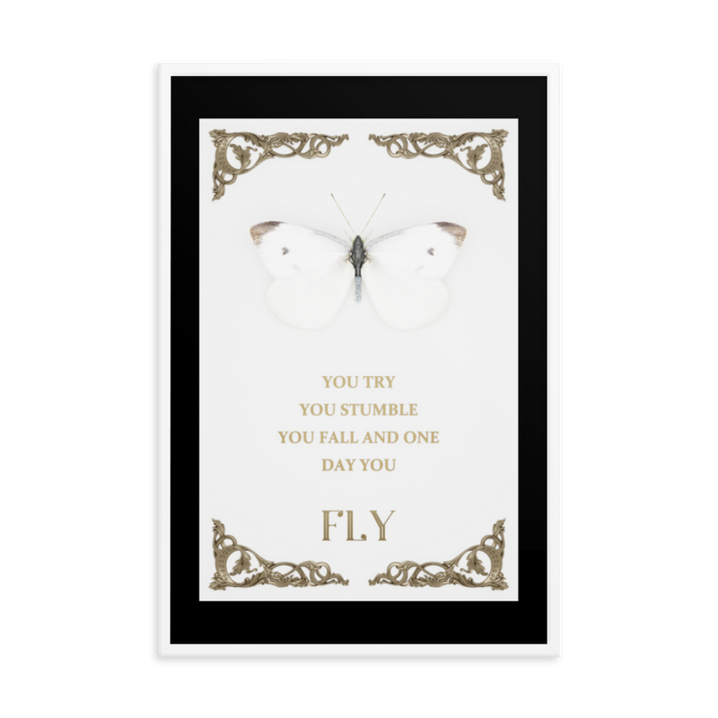 BUTTERFLY INSPIRATIONAL QUOTES WALL ART