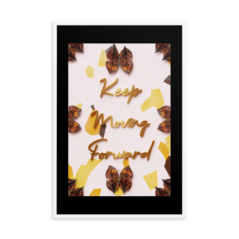 KEEP MOVING FORWARD QUOTES WALL ART