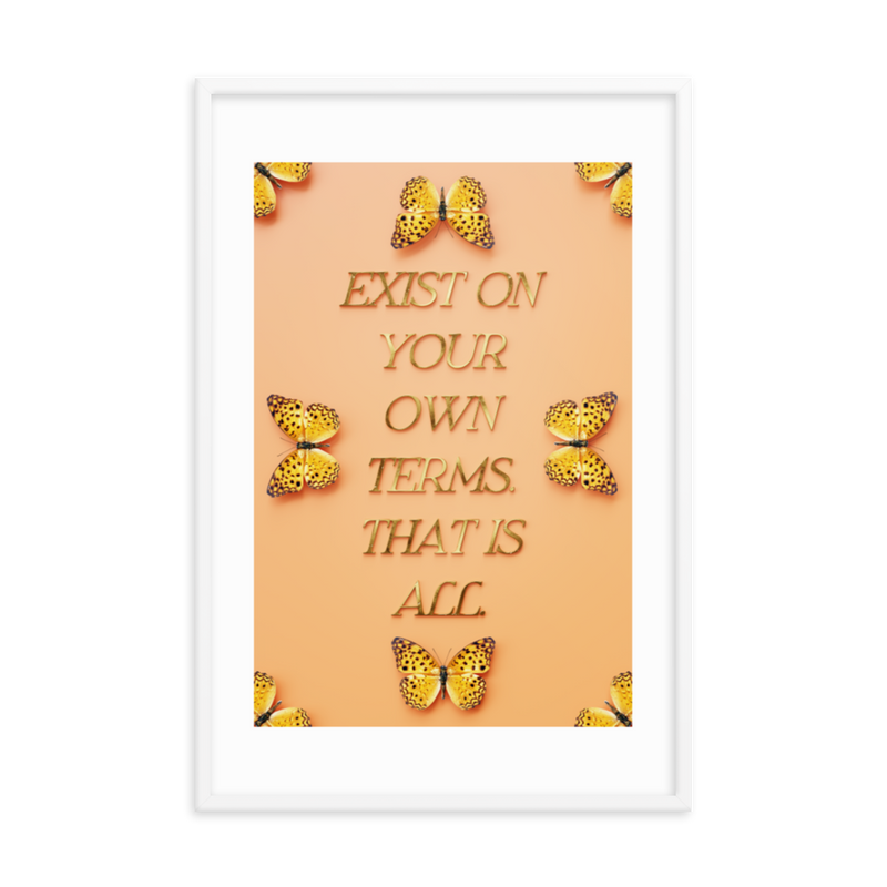 MOTIVATIONAL LIFE QUOTE WALL ART POSTER