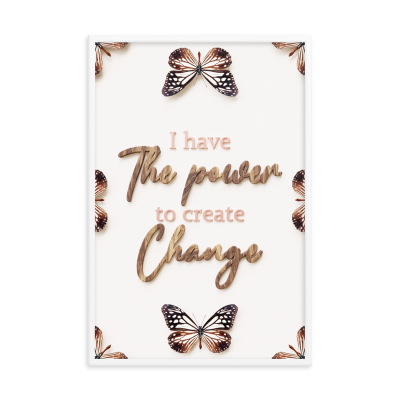 I have the power to create change quotes wall art