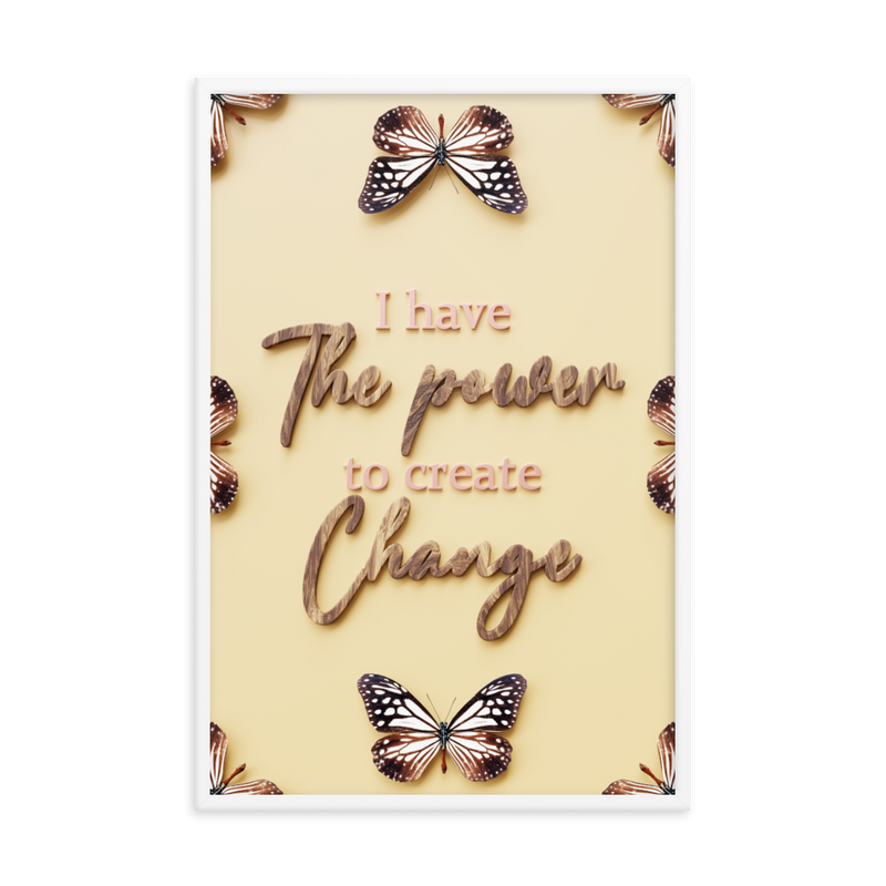 I HAVE THE POWER TO CREATE CHANGE QUOTES WALL ART