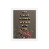 LOVE YOURSELF QUOTES HOME DECOR