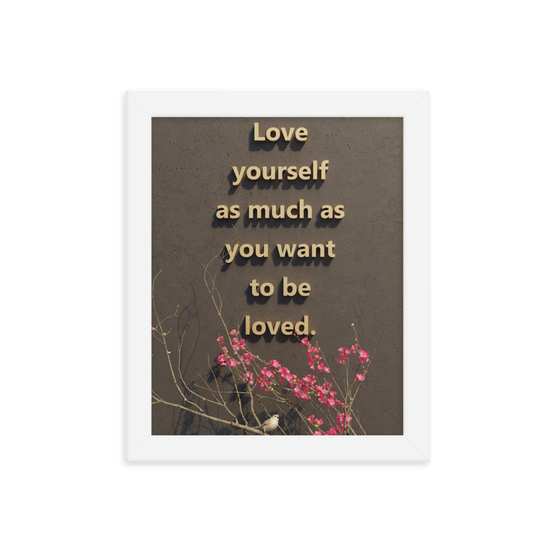 LOVE YOURSELF QUOTES HOME DECOR