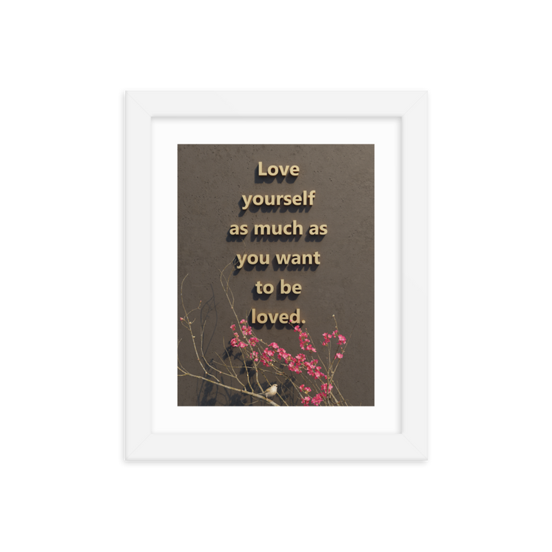 LOVE YOURSELF QUOTES HOME DECOR