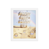 HAPPY MIND HAPPY LIFE WALL ART