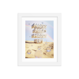 HAPPY MIND HAPPY LIFE WALL ART