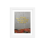 MOTIVATIONAL QUOTE POSTER FRAMED