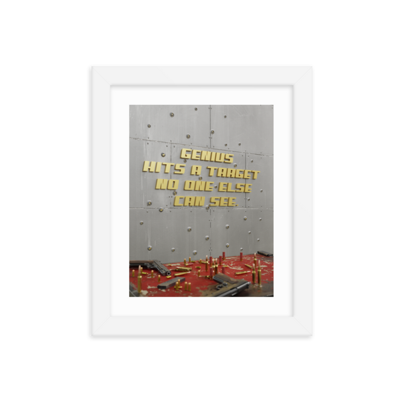 MOTIVATIONAL QUOTE POSTER FRAMED