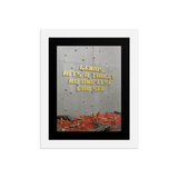 MOTIVATIONAL QUOTE POSTER FRAMED