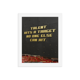 MOTIVATIONAL QUOTE POSTER FRAMED