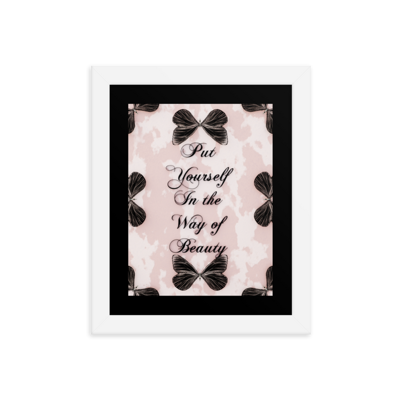 INSPIRATIONAL QUOTES FRAMED POSTER