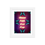 choose faith over fear quotes art