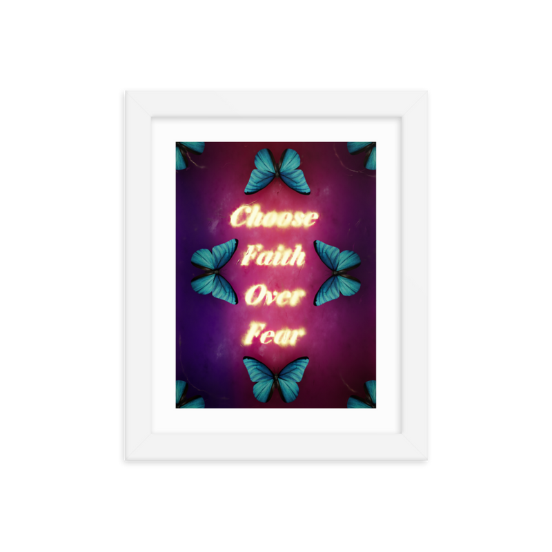 choose faith over fear quotes art