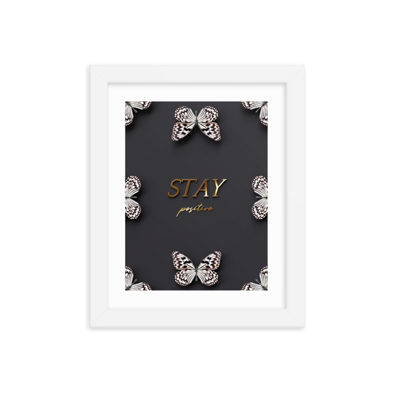 stay positive quote (black)